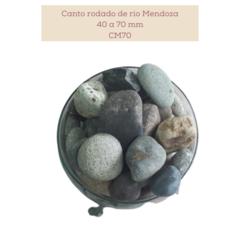 Piedra canto rodado de rio Mendoza en bolson de m³ en internet
