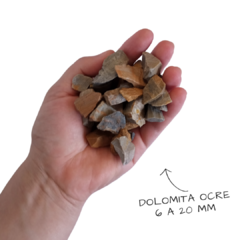 Piedra granza Dolomita ocre bolsa por 25 kg - tienda online