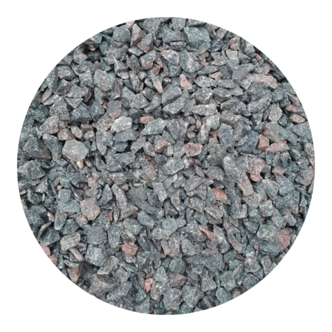 Piedra granza Granito gris en bolson por m³