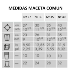 Maceta redonda de plastico Común - Nuevo Vivero Hanasono