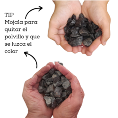 Piedra marmol color negro en internet