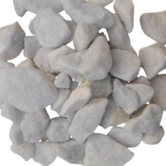 Piedra marmol semirolado Blanco - Bolson m³ - comprar online