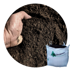 Bolson de tierra negra abonada con compost orgánico