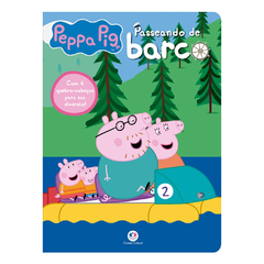 Livro Quebra-Cabeça 4 Infantil Peppa Pig Passeando de Barco