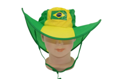 Chapeu Dobravel Brasil Cowboy Torcedor - comprar online