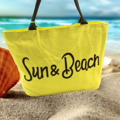 Bolsa Praia Piscina Neon Tecido Feminina Sun & Beach Verão - loja online