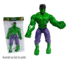Boneco Hulk Gigante 40cm Com Luz Presente Meninos na internet