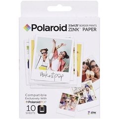 10 Folhas Papel Fotográfico Polaroid Zink Pop 3,5 X 4,25
