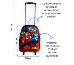 Mochila Rodinhas Spider Man Venon X2 Original Xeryus na internet