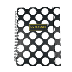 Planner Agenda17x24cm 198 Páginas Espiral Win Paper Cores Papelaria - Mundo Variedades