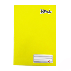 Caderno Brochurão X-Write Amarelo 96 Folhas 1 Matéria Máxima
