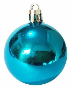 Bola de Natal Nº14 Unidade Cromada Azul Wincy