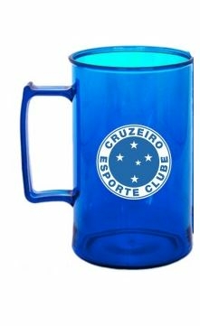 Kit Torcedor Cruzeiro Caneca+ Balde Pipoca+ Squezee Presente na internet
