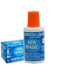 Corretivo Líquido C/ 12 New Magic Secagem Rápida 18 ML