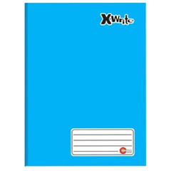 Caderno Brochurão X-Write Azul SEM PAUTA 96 Folhas