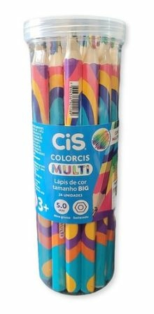 Lápis de Cor Jumbo Colorcis Multi de 4 Cores 24 Unidades - comprar online