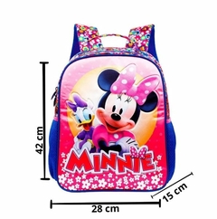 Mochila Costas Minnie Mouse Rosa Original Xeryus Escolar na internet