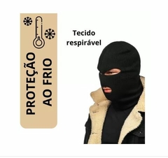 Touca Ninja Capuz Balaclava Preto Mascara Motoqueiros Kika - comprar online