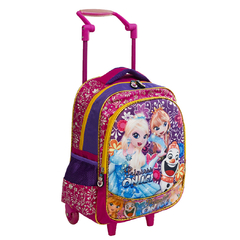 Mochila De Rodinhas Princess On Ice Frozen Vozz Olaf 3D