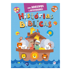 Livro Infantil Atividade Adesivos Histórias Bíblicas Escolar