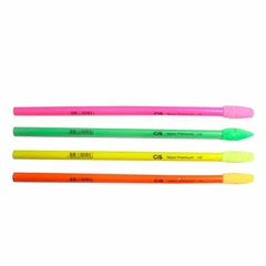 Kit 48 Lápis Neon Cis Premium HB N°2 Borracha Escolar - Mundo Variedades