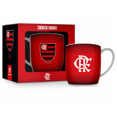 Caneca Urban Flamengo Vermelha Oficial Escudo 360ml Presente