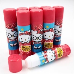 Kit 12 Colas em Bastão Hello Kitty Molin 9g Escolar Atacado na internet