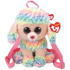 Mochila De Pelúcia Cachorro Poodle Rainbow Bolsa Ty Dtc Boo