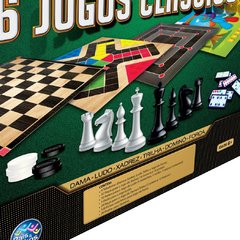 Jogo Tabuleiro Super Ludo Trilha Jogos de Tabuleiro Jogo Clássico Cartas  Original Pais & Filhos 7 + Anos com inmetro