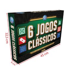 Jogo Pais e Filhos 6 Jogos Clássicos Dama Xadrez Ludo e Mais