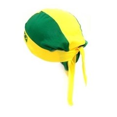 Touca Bandana Brasil Torcedor Verde E Amarela Bandeira - comprar online