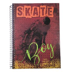 Caderno Espiral Skate 96 Folhas 1 Matéria Máxima Unidade