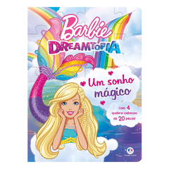 Livro Quebra-Cabeça 4 Infantil Barbie Um Sonho Mágico