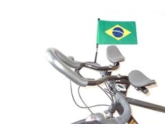 Bandeira Do Brasil Para Moto Com Haste Bicicleta Torcedor - Mundo Variedades