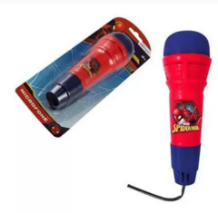 Microfone Infantil De Brinquedo Spider-Man Com Eco Etitoys - comprar online