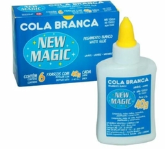 Kit Com 6 Unidades Cola Branca New Magic 40gr Lavável