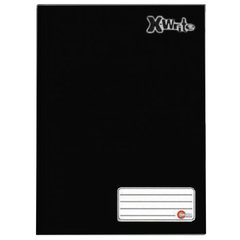 Caderno Brochurão X-Write Preto 96 Folhas 1 Matéria Máxima