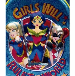 Mochila Rodinhas Super Hero Girls 19X 3D Original Sestini na internet