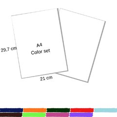 Papel Color Set A4 Minaspel - Pacote Com 50 Folhas