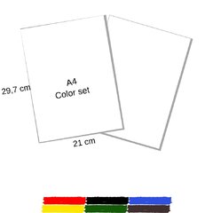 Papel Color Set A4 Griffe - Pacote Com 50 Folhas