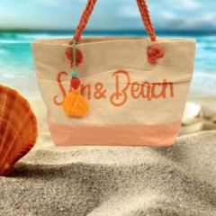 Imagem do Bolsa Sun & Beach Praia Alça Trançada Tecido Feminina Verão