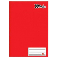 Caderno Brochurão X-Write Vermelho SEM PAUTA 96 Folhas