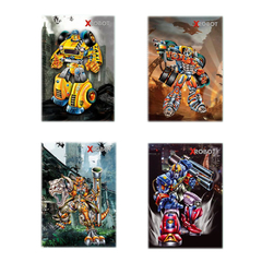 Caderno Brochurão X Robots Transformers 96 Folhas Máxima