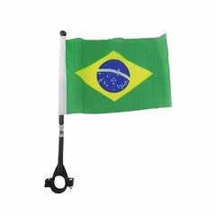 Bandeira Do Brasil Para Moto Com Haste Bicicleta Torcedor