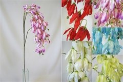 Galho de Brinco de Princesa Flor Artificial Decoração Cores