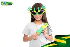 Óculos Torcedor Brasil Mãozinha Bandeira Festa Copa Do Mundo - comprar online