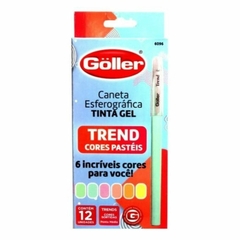 Caneta Esferográfica Tinta Gel Trend Tons Pastéis 12 Goller - comprar online