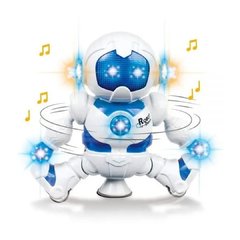 Robô Dançarino Mega Giro Com Luz E Som Infantil Música