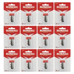 Bateria Comum 6F22 Alfacell Alta Resistência 9V 12 Unidades