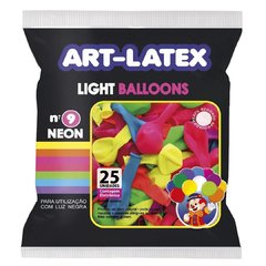 Balão Neon Sortido 25 Unidades Art-Latex Brilha Luz Negra n9 - comprar online